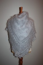 Gestrickter Ziegenflaum Schal