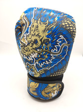 Buddha Fightwear Dragon Blau Boxhandschuhe Gr.23 Muay Thai Kickboxen nur rechts