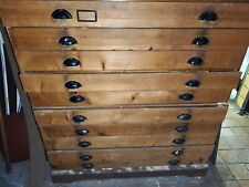 Antiquität Apotheken Schrank  massiv Holz 10 Schubladen Werkstatt Kartei Schrank