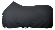 Fleece Abschwitzdecke m Kreuzbegurtung, tolle Qualität, Schwarz Gr. 100-150cm