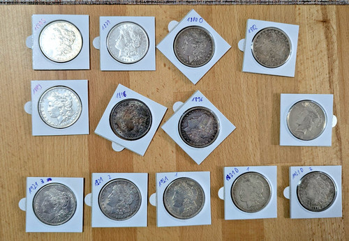 Morgan und peace dollars - peace,