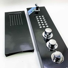 fyheast Duschpaneel mit Thermostat, Duschsystem Duschsäule mit Handbrause,
