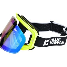 BLUEHAWII Skibrille Snowboard Rodel Brille Anti Fog Verspiegelt Damen Herren
