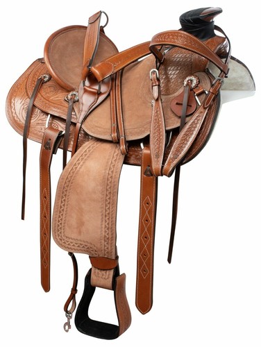 Western ledersattel wade - western,