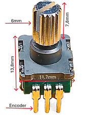 2x E3 ALPS EC11 Encoder 15fach mit Taster