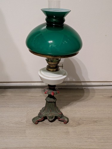 Jugendstil petroleumlampe mit - jugendstil,