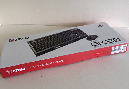 Msi vigor gk30 - combo, rgb