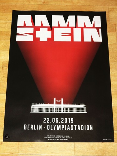 Rammstein konzert poster 2019 - rammstein,