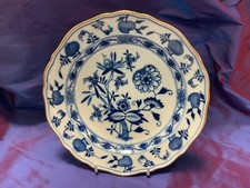 Meissen Zwiebelmuster Teller Goldrand