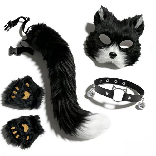 Fuchskostüm mit maske weich - fuchskostüm,