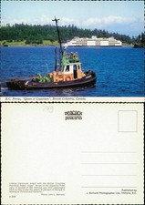 Postcard Vancouver Vancouver Island with Ferry Ship (Fährschiff) 1980