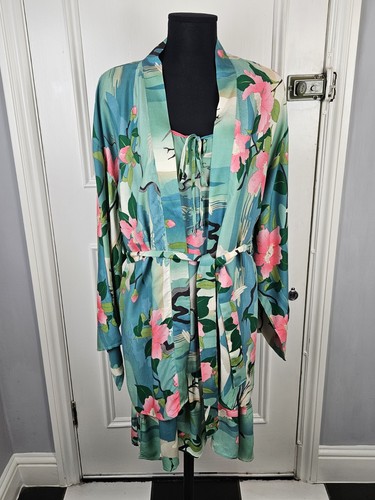 Boho crane floral kimono dress - boho,