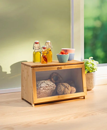 Brotkasten xxl bambus holz - bambus,