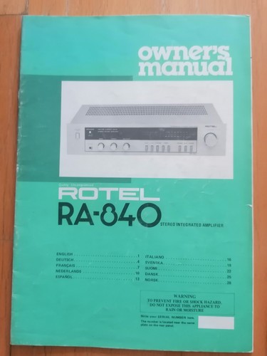 Hifi beschreibung rotel - hifi,