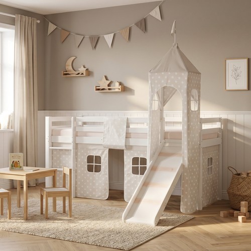 Hochbett 90x200 kinderbett - 90x200, mit