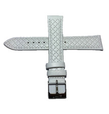 Ersatzarmband Lederarmband Uhr Weiß Muster  Leder   Esprit 18 mm 251810+W