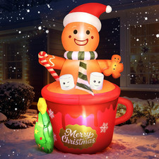 Aufblasbare Weihnachtsdeko