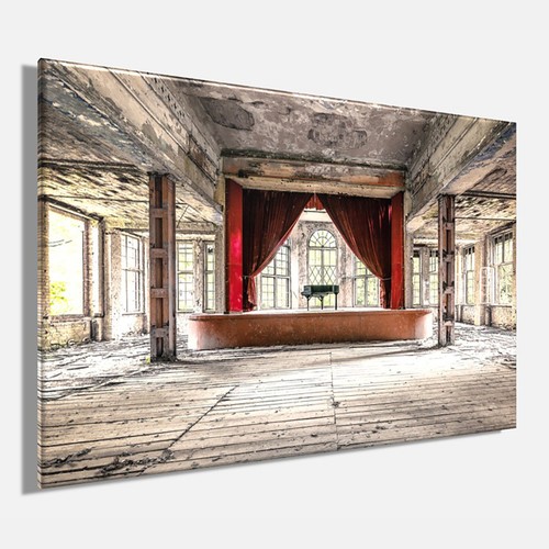 Wandbild lost place - lost, klavier