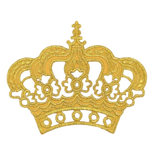 Au54 krone gold aufnäher - au54★krone,
