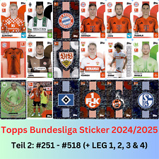 Topps Bundesliga Sticker 2024/2025 - Einzelsticker 251 - 518 zum Aussuchen 24/25