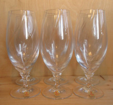 6 Biergläser Nachtmann Opal Bierglas H 18,5cm "N"  geätzt Biertulpe