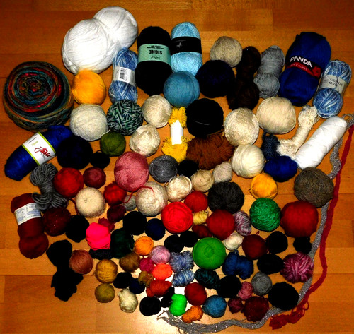 5kg woll und - woll-, garnreste