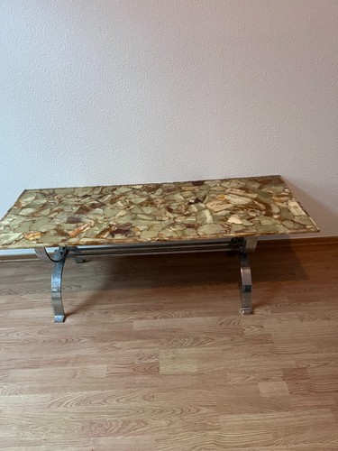 Tisch mit marmorplatte und - mit,