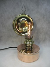 Steampunk Lampe Petroleum Lampe Upcycling Wandlampe Messing Kupfer Wandleuchte