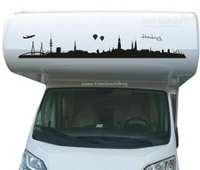 Autoaufkleber Hamburg Skyline
