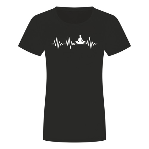 Herzschlag yoga damen shirt - yoga,