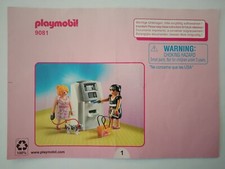 Playmobil Bauanleitung 9081 Geldautomat mit Figuren A6 , 6 Seiten