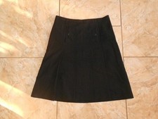 H & M Falten Rock 38 schwarz uni Sehr gut #D2273