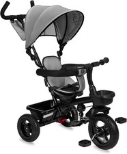 MoMi TELDE  5in1 Kinderdreirad Lenkstange 360°-Sitz 3-Punkt-Gurt Sonnendach