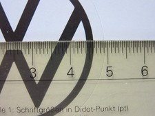 Aufkleber Kreislogo VW-Logo