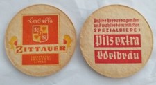 Bierdeckel Zittau Societäts- Brauerei Oberlausitz Pils Edelbräu Sachsen