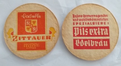 Bierdeckel zittau societäts - zittau, societäts-