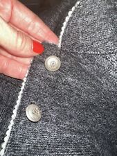 Stapf Walk-Trachtenjacke Modell Brigitte Damen Gr. 32 Anthrazit Schurwolle