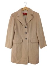 DINO MODA Übergangsmantel Damen Mantel Gr. DE 38 creme Business-Look