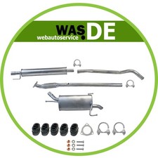 Auspuffanlage ab Kat Auspuff Opel Corsa C 1.2 & 1.2, 1.4 Twinport + Montagesatz