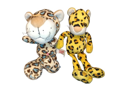 2er set nici leopard - leopard, stofftier