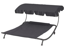 LIVARNO home Doppelliege, 200 x 200 cm, mit Sonnenblende - B-Ware sehr gut