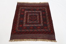 4 x 4 Fuß Roter Teppich Kelim