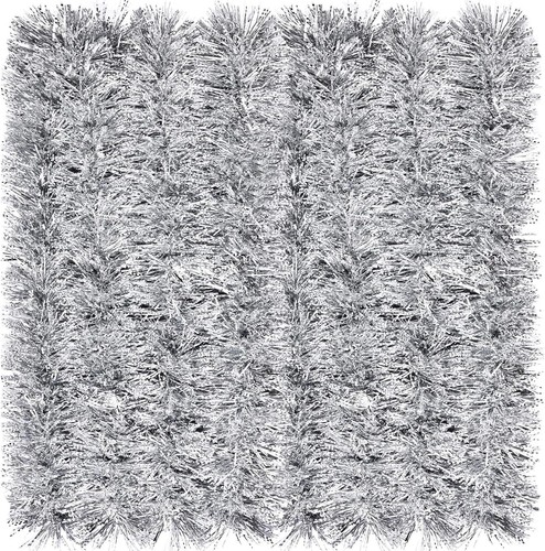 Silberne lametta girlande - silberne,