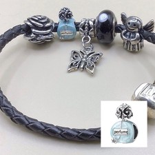 Charm Anhänger Parfum 925er versilbert + Accessoires m. Armband 🎀