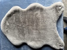 Edelzeit Teppich KaninchenfellOptik 60x90 cm,Natur