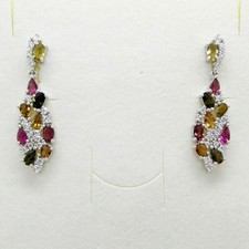 Multi Turmalin CZ Ohrhänger