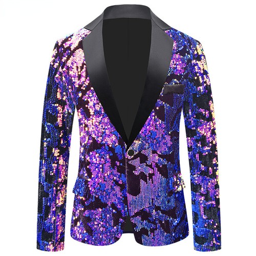 Herren glitzerjacke pailletten - herren,