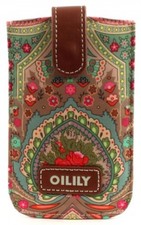 Oilily Winter Ovation Smartphone Pull Case Handytasche Braun Biscuit Damen Neu