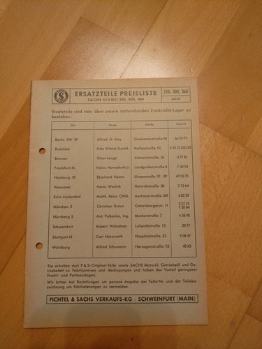 Sachs 440 stamo 250 300 - stamo, 360