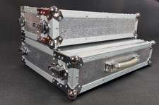 Profi Tour Case silber Doppel CD-Player Koffer 19"/2 HE für z.B. DN-2000F #38164